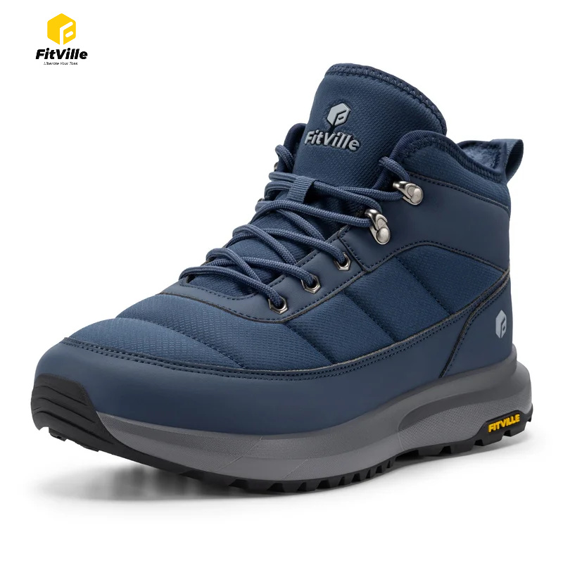 Waterproof Winter Boot - FitVille Men'S WinterSnow Boots Fur Lining