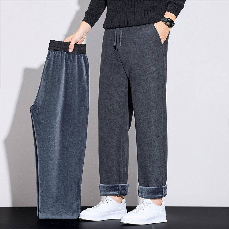 Corduroy Pant Warm - Winter Men's Fleece Corduroy Pants Fashion