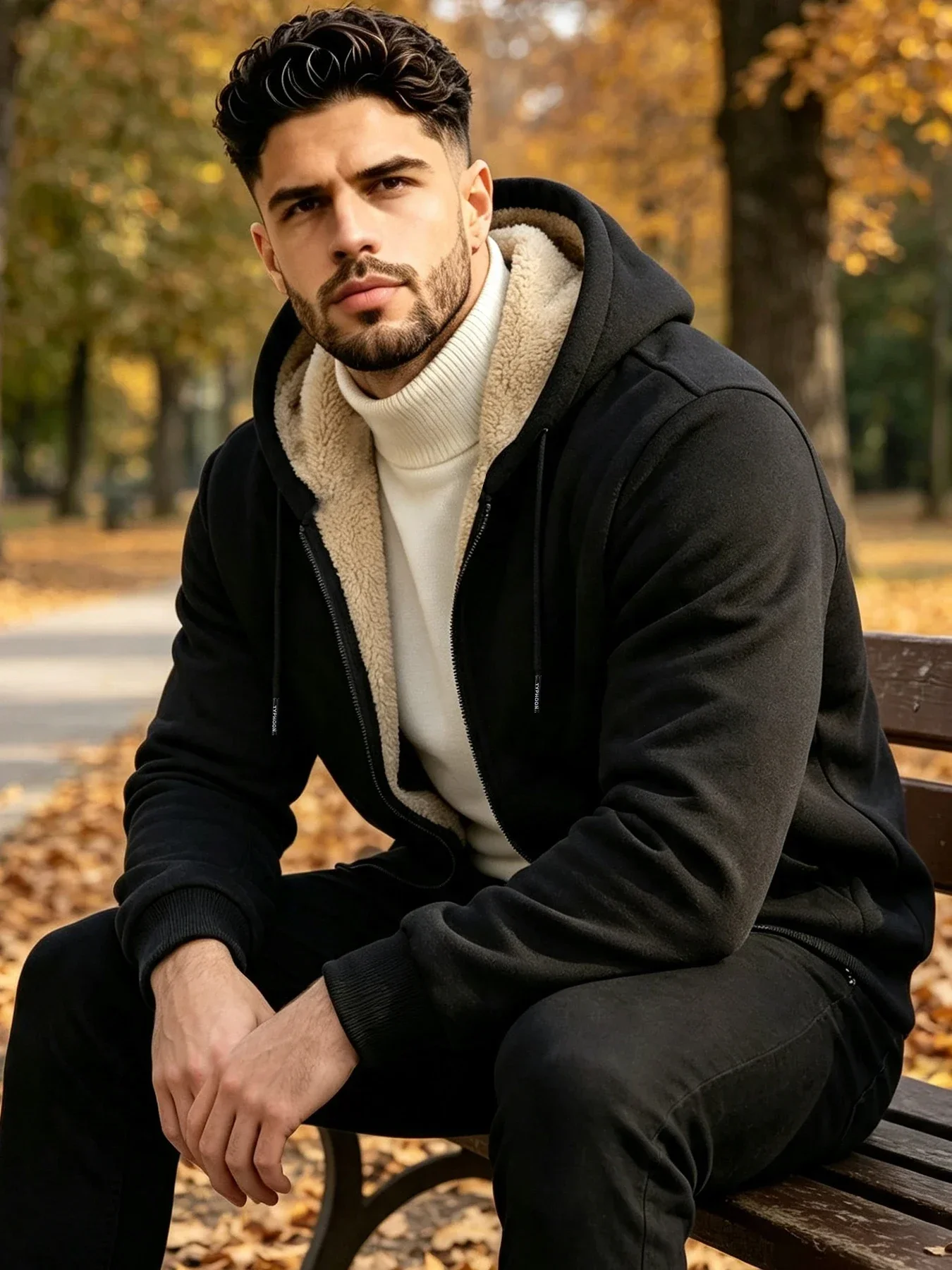 Men's Sherpa Fleece Hoodie Jac - Sherpa Hoodie Fleece recension och pris