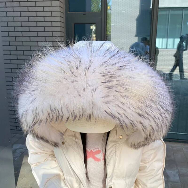 Raccoon Fur Collars For Jacket - Shawl Wrap Winter recension och pris