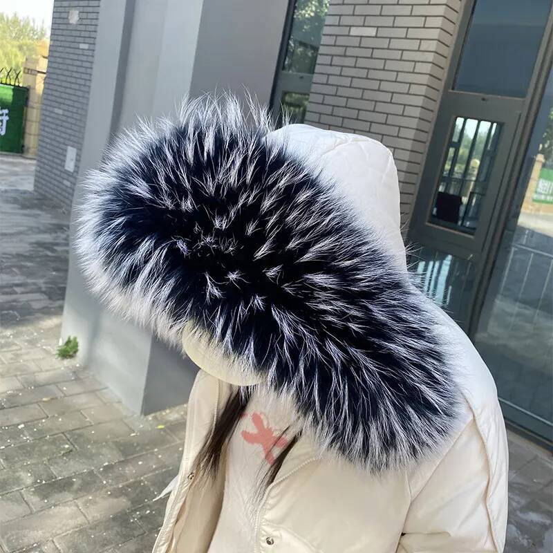 Raccoon Fur Collars For Jacket - Shawl Wrap Winter recension och pris