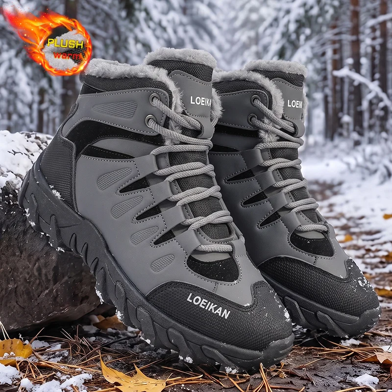 Men Winter Snow Boots Plush Li - Waterproof Winter Boot recension och pris