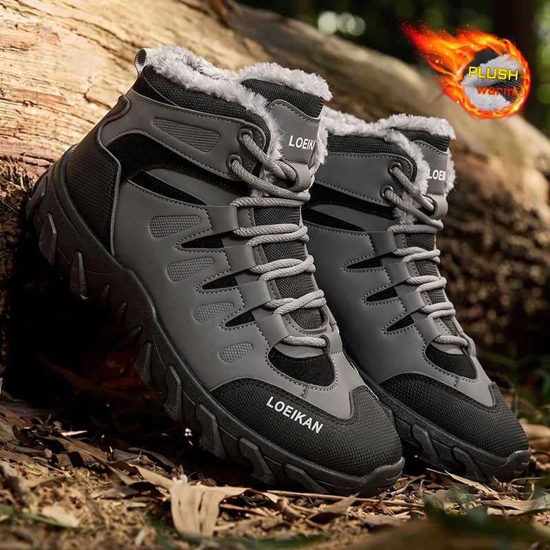 Men Winter Snow Boots Plush Li - Waterproof Winter Boot recension och pris