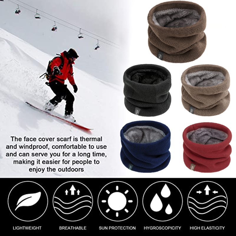 Winter Neck Warmer Double Laye - Neck Gaiter Fleece recension och pris