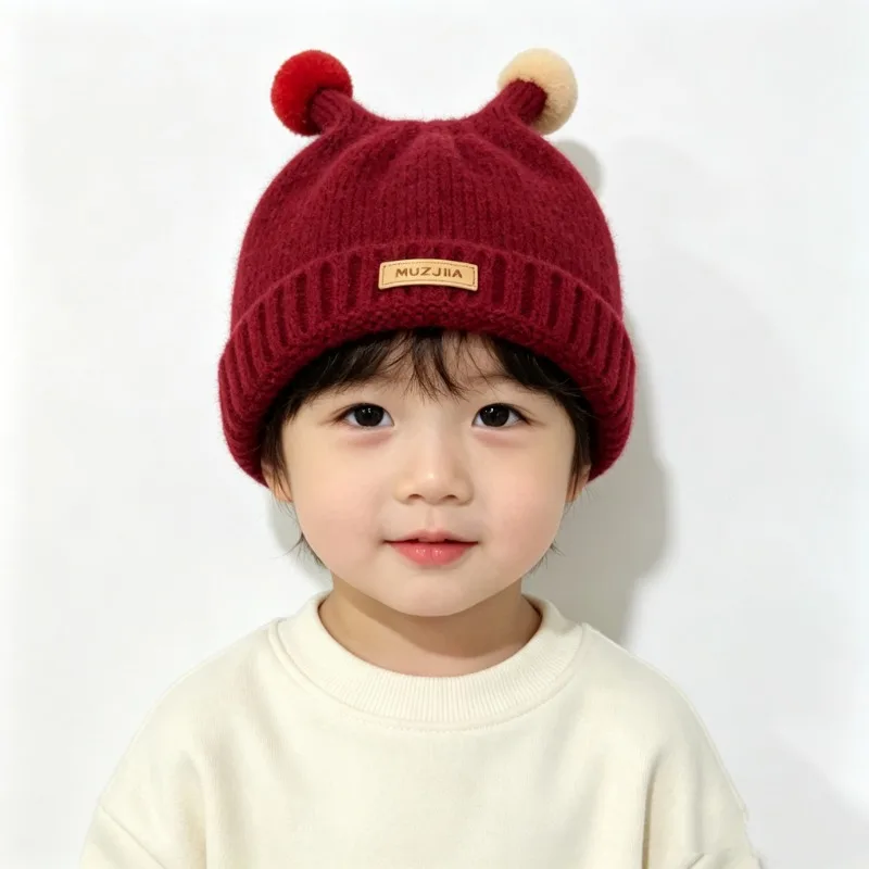 Kids Winter Hat 48-52cm 1-5 Ye - Knit Beanie Hat Warm recension och pris