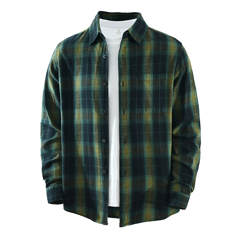 Oversized 100% Cotton Men's Pl - Flannel Shirt Lined recension och pris