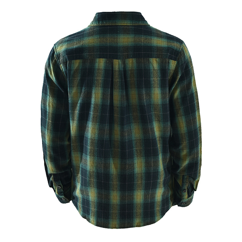 Oversized 100% Cotton Men's Pl - Flannel Shirt Lined recension och pris