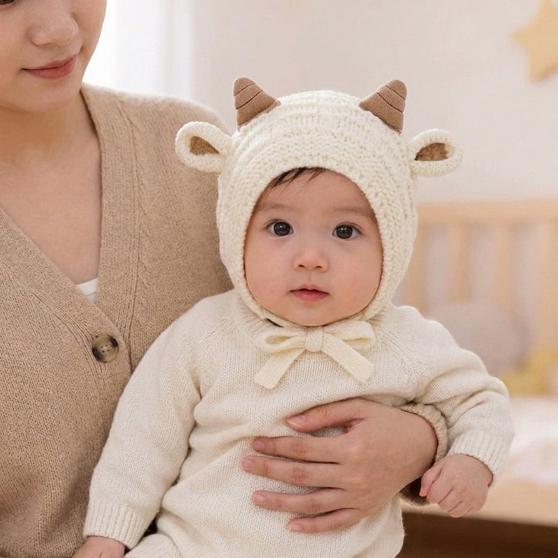 Baby Winter Knitted  Warm Hat  - Knit Beanie Hat Warm recension och pris