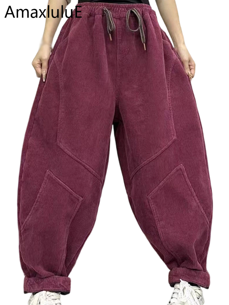 Amax LuluE Design Winter Ladie - Corduroy Pant Warm recension och pris
