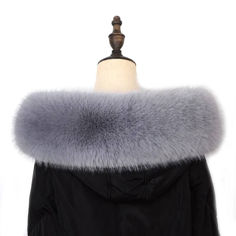 Winter Coat Fur Collar Faux Fu - Shawl Wrap Winter recension och pris