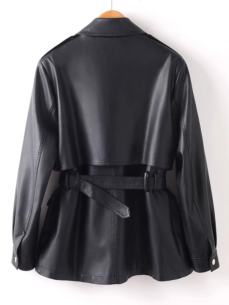 New Women Split Leather Motor  - Down Jacket Packable recension och pris