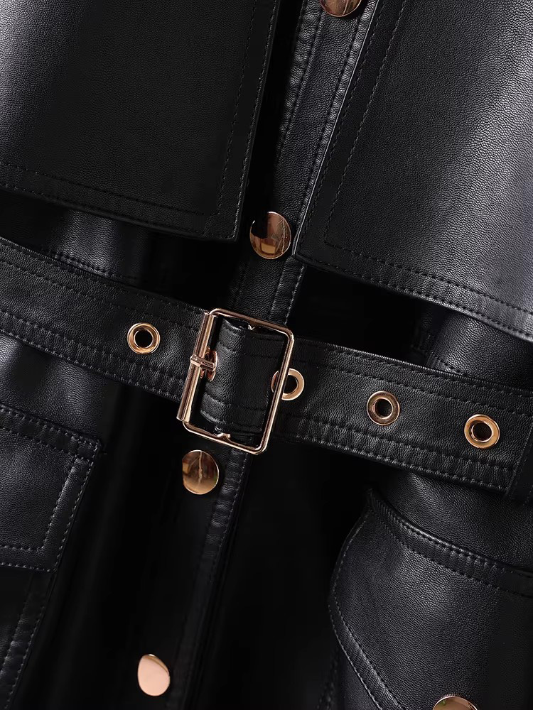 New Women Split Leather Motor  - Down Jacket Packable recension och pris