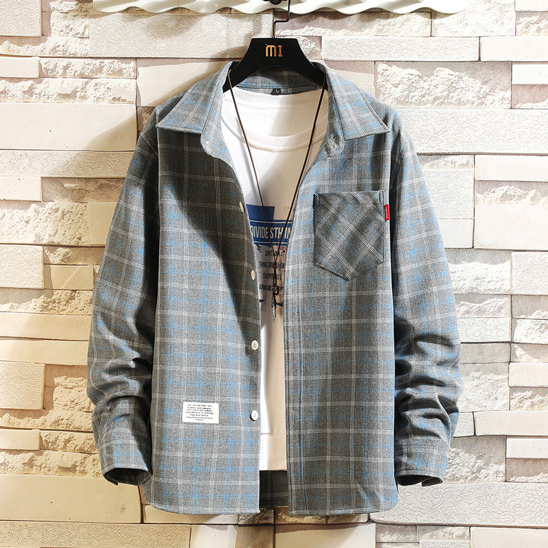 2027 Summer Men's Plaid Shirt  - Flannel Shirt Lined recension och pris