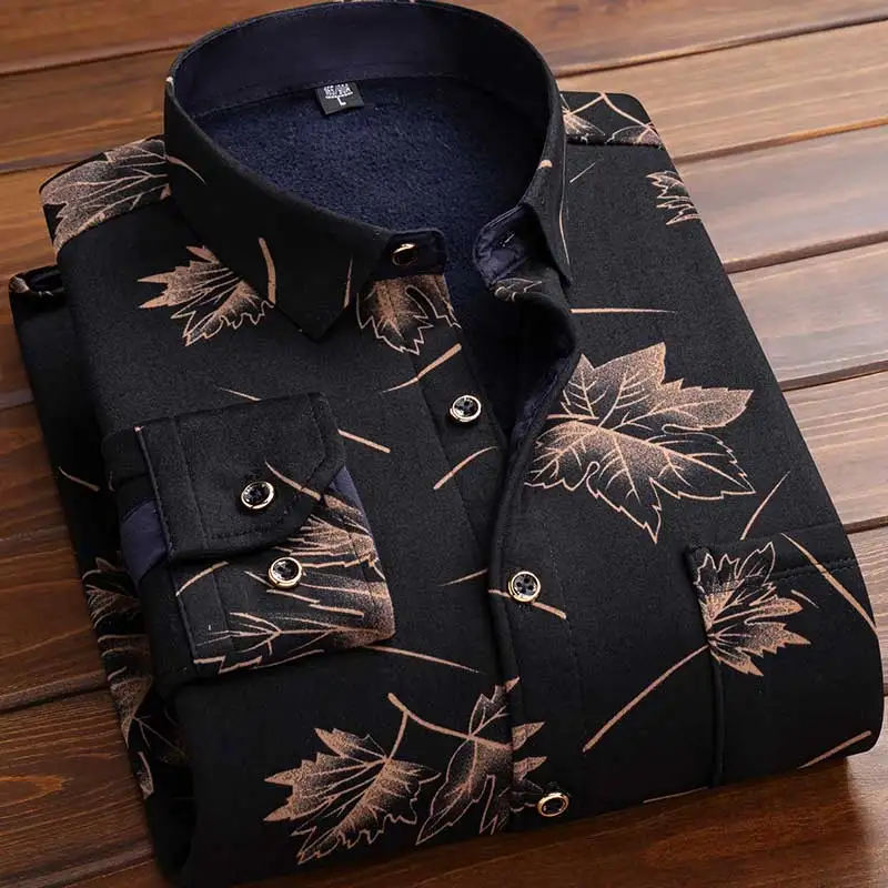 Men Fleece Shirt 2026 Autumn W - Flannel Shirt Lined recension och pris