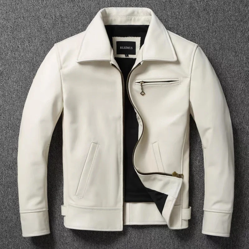 Men's Genuine Leather Jacket W - Down Jacket Packable recension och pris
