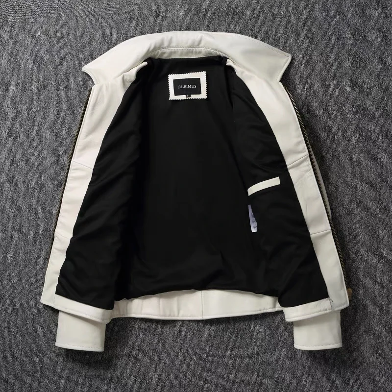 Men's Genuine Leather Jacket W - Down Jacket Packable recension och pris